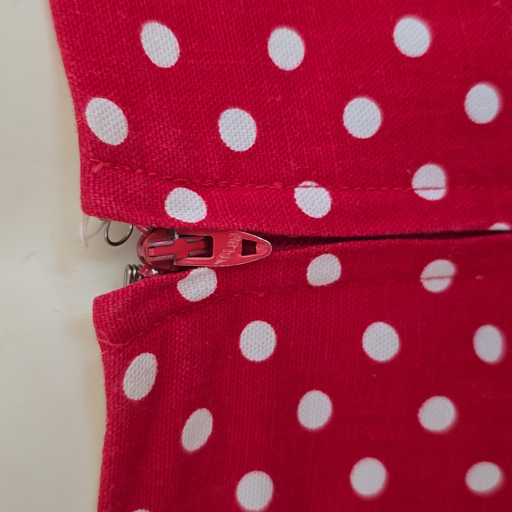Vintage 70s Polka Dot Women's Skort/Culotte Size Small - Picture 5 of 6